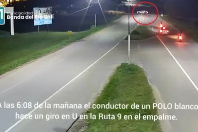 Banda del Río Salí: atropelló con su auto a un motociclista, huyó y fue identificado por las cámaras