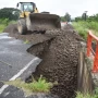 Cortan el tránsito en el kilómetro 10 de la ruta 307 por los daños que ocasionaron las lluvias