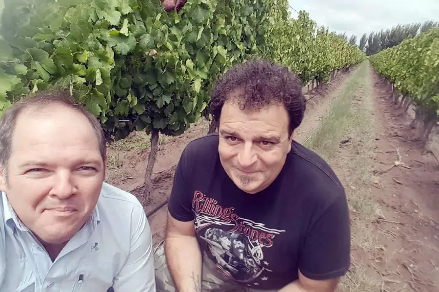 COMPAÑEROS. Bajda junto a Alejandro Vigil.