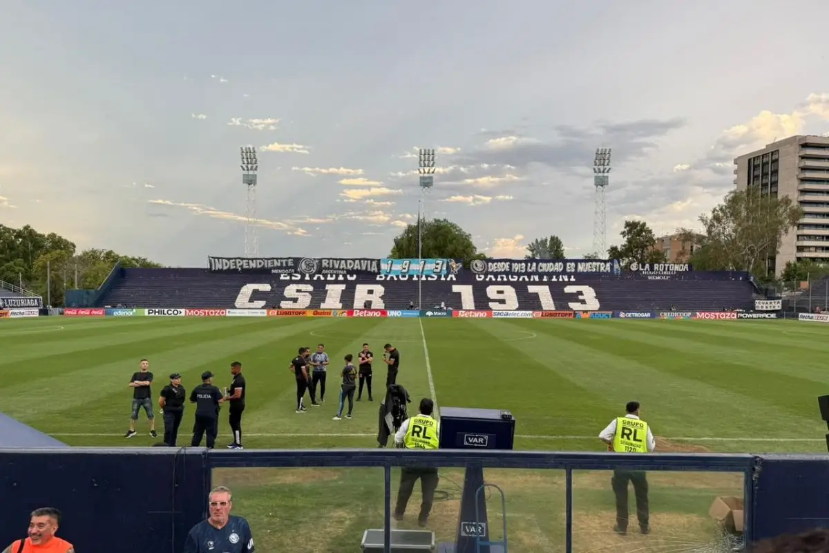 Así luce el campo de juego del Bautista Gargantini