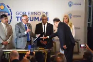 Osvaldo Jaldo desestimó que el recambio en la Caja Popular esté ligado a la interna del PJ, pero envió varios mensajes