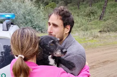 Alegría por la aparición de Boro, el perro extraviado en el accidente de trenes de España