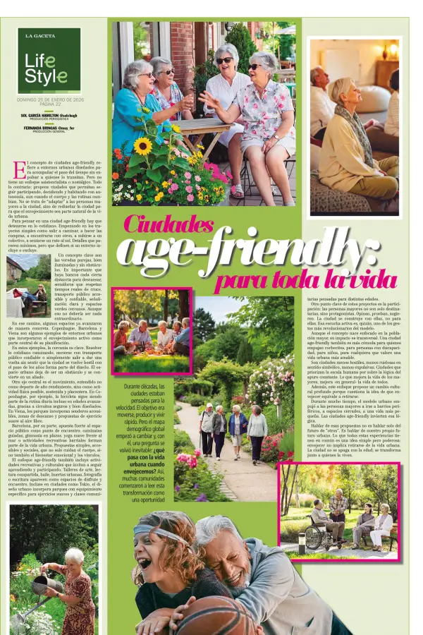 Ciudades age-friendly: para toda la vida