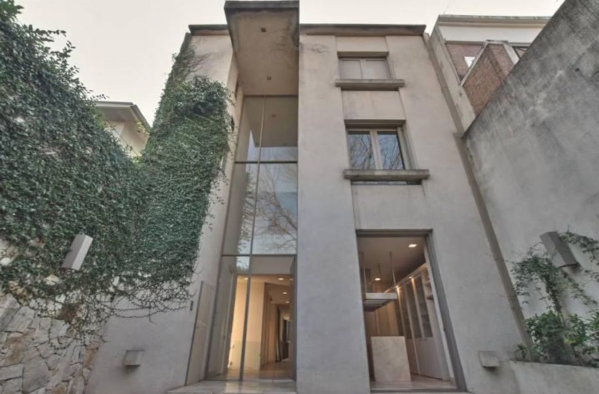 La fachada de la casa de Pampita en Bajo Belgrano