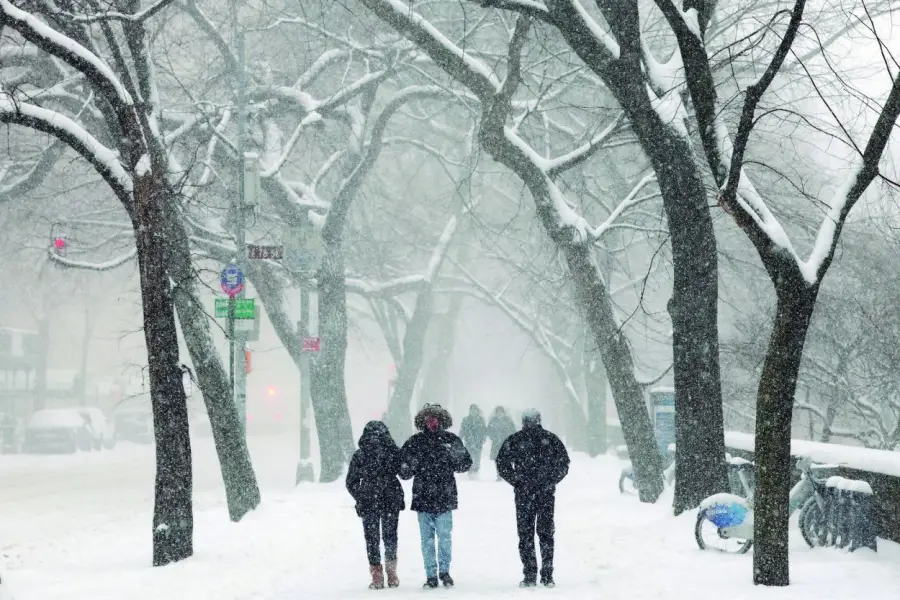 MEGATORMENTA. El temporal “Fern” se despliega desde Nuevo México hasta Carolina del Norte.