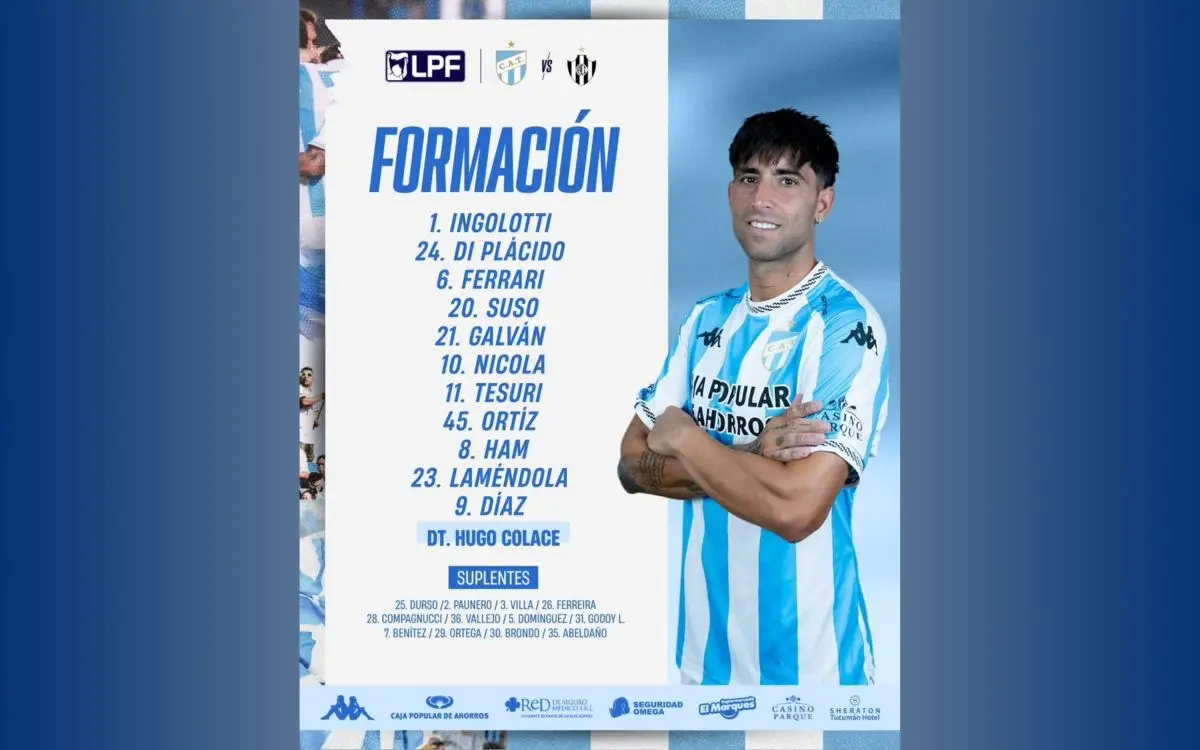 ¡Así forma Atlético Tucumán!
