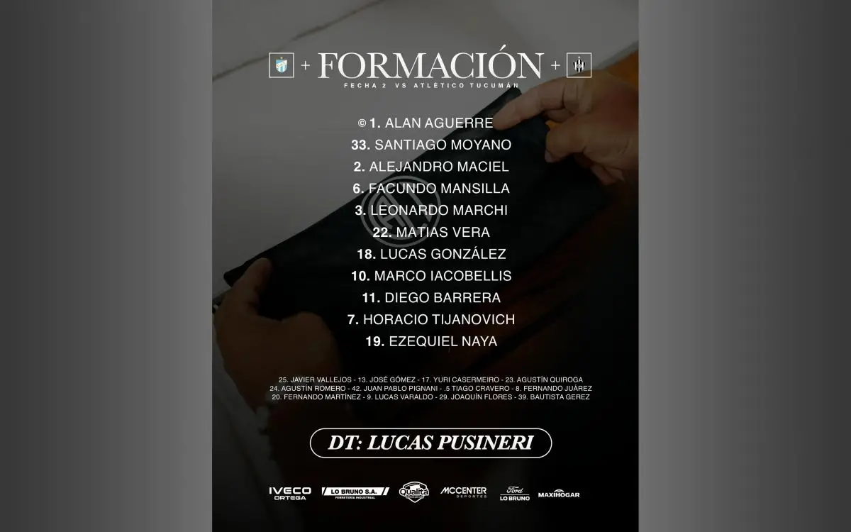 ¡Equipo confirmado en el Ferroviario!