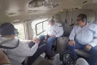 Por las zonas afectadas