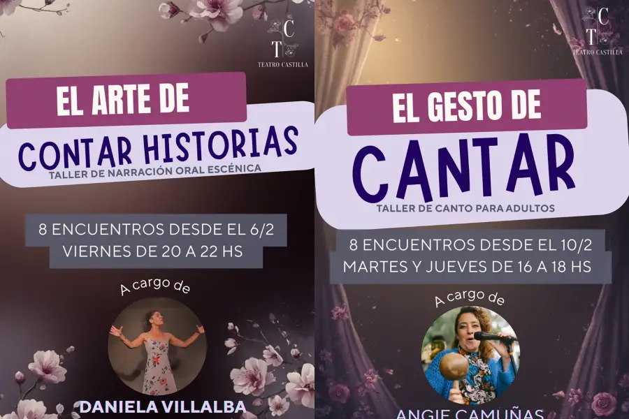 TEATRO CASTILLA. El espacio cultural de San Martín 1327 que abrirá talleres intensivos de actuación, narración y canto durante febrero.