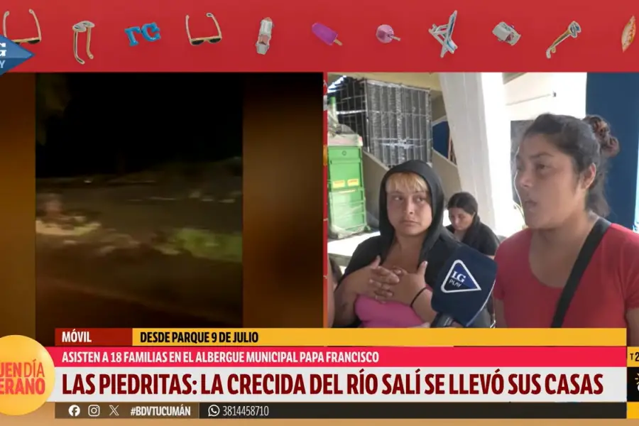 Temporal en la capital: 18 familias fueron alojadas en el albergue Papa Francisco