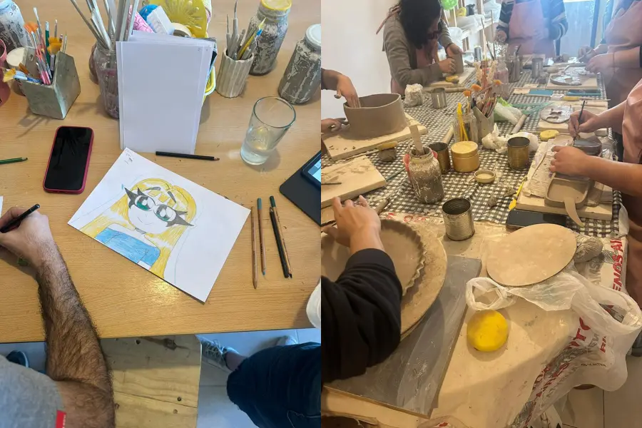 DIBUJO CREATIVO. El taller se dicta los miércoles de 18 a 20 en Heras 842.