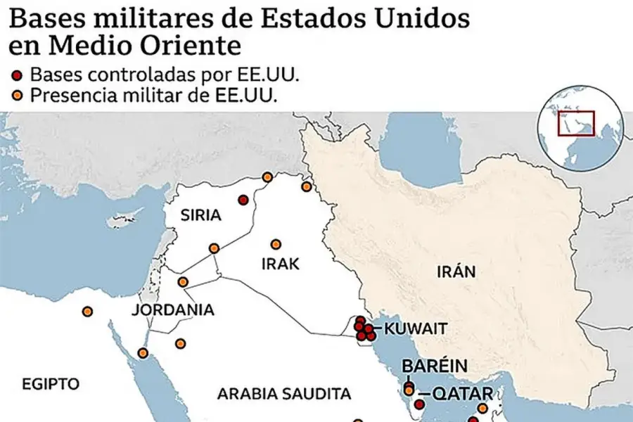 Bases militares de Estados Unidos, en la mira de Irán