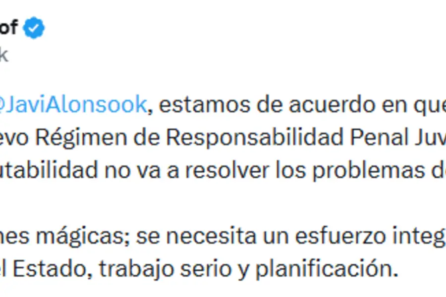 Axel Kicillof: Bajar la edad de imputabilidad no va a resolver los problemas de fondo