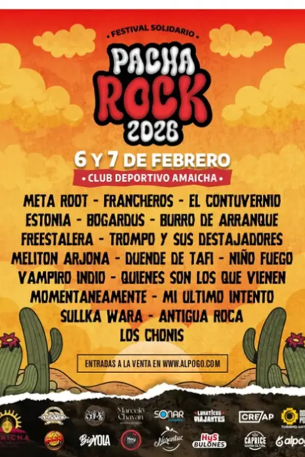ROCK EN LOS VALLES. El festival reunirá a más de 20 bandas y artistas en Amaicha del Valle. / INSTAGRAM @pacha.rock