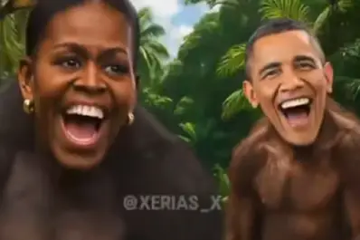 Donald Trump Trump difundió un polémico video que caricaturiza a los Obama como monos