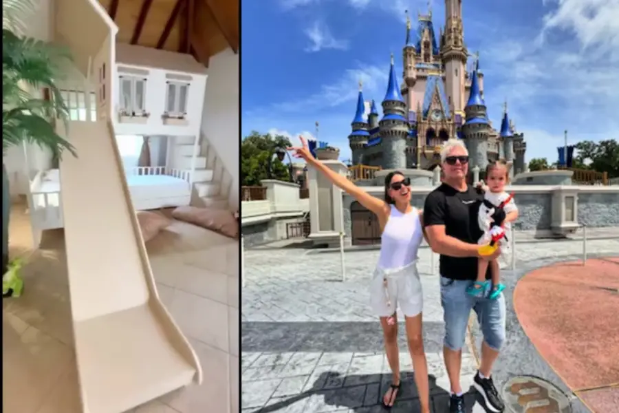 Así es la “cama huevo” en la que duerme la hija de Fernando Burlando y Barby Franco