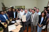 Osvaldo Jaldo inauguró la puesta en valor de la Biblioteca Popular Mariano Moreno en Trancas