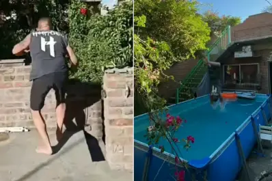 Un hombre saltó a una pileta desde su terraza y terminó de la peor manera: “Se cree Charly García”