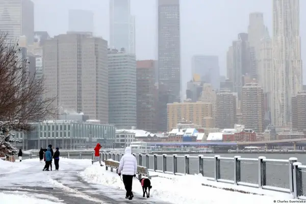 Nueva York sufre una helada histórica: registra temperaturas más bajas que en zonas de la Antártida