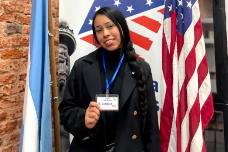 PROYECTOS ANTERIORES. Antonella participó en la beca Alumni, que le permitió viajar a Estados Unidos. / CORTESÍA ANTONELLA LEDESMA