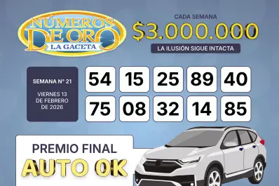 Los Números de Oro de LA GACETA del 13 de febrero de 2026