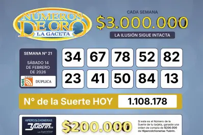 Los Números de Oro de LA GACETA del 14 de febrero de 2026