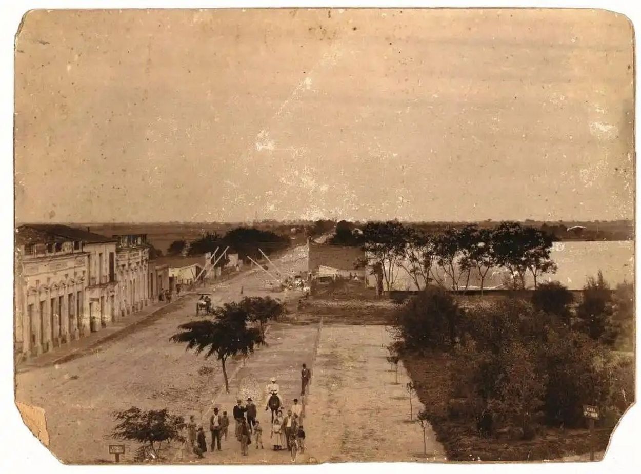 EL PASADO. Imagen histórica de un barrio que nació entre pantanos.