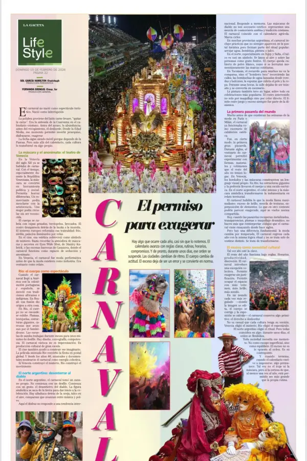 Carnaval: el permiso para exagerar