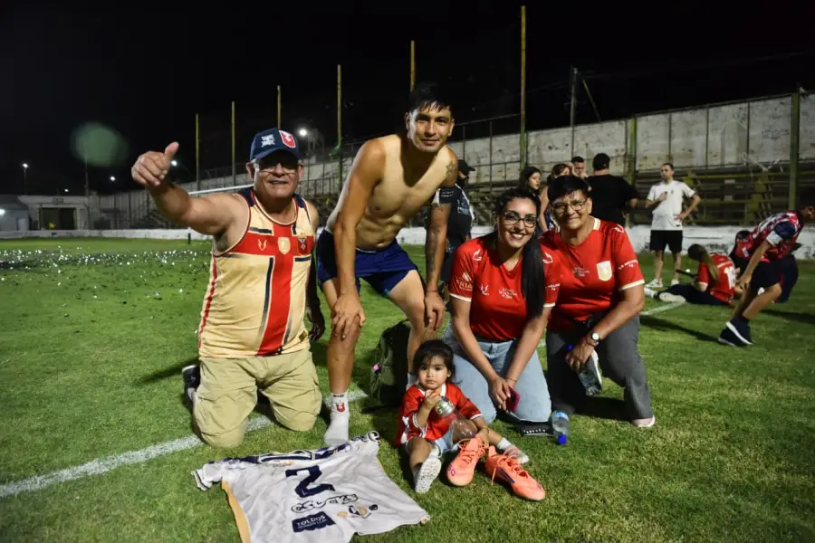 Franco Barrera y su familia. 