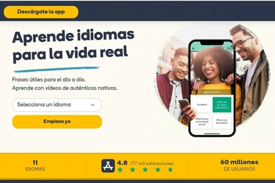 PARA LA MEMORIA. Trabaja sonidos, pronunciación y vocabulario básico con videos de hablantes reales. / CAPTURA DE PANTALLA