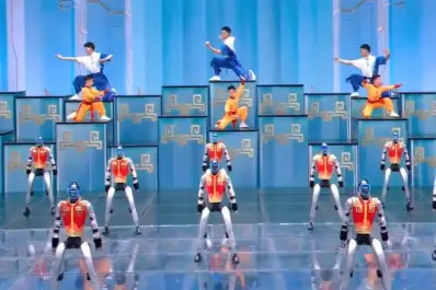 Viral: Robots chinos exhiben su asombrosa precisión en una práctica de kung fu