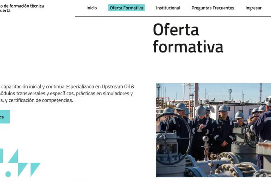CAPACITACIÓN SIN COSTO. Con aval del Consejo Provincial de Educación de Neuquén, la formación apunta a cubrir la demanda técnica del principal polo energético del país. / CAPTURA DE PANTALLA