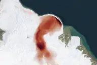 Desde el espacio: la NASA detectó una mancha roja papitante en un país de Europa