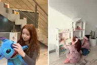 Así es el moderno cuarto de juegos que La Joaqui diseñó para sus hijas