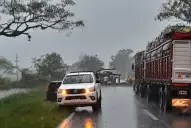 Tucumán: la tormenta provocó cortes totales en la Ruta Nacional 65 a la altura de Alpachiri