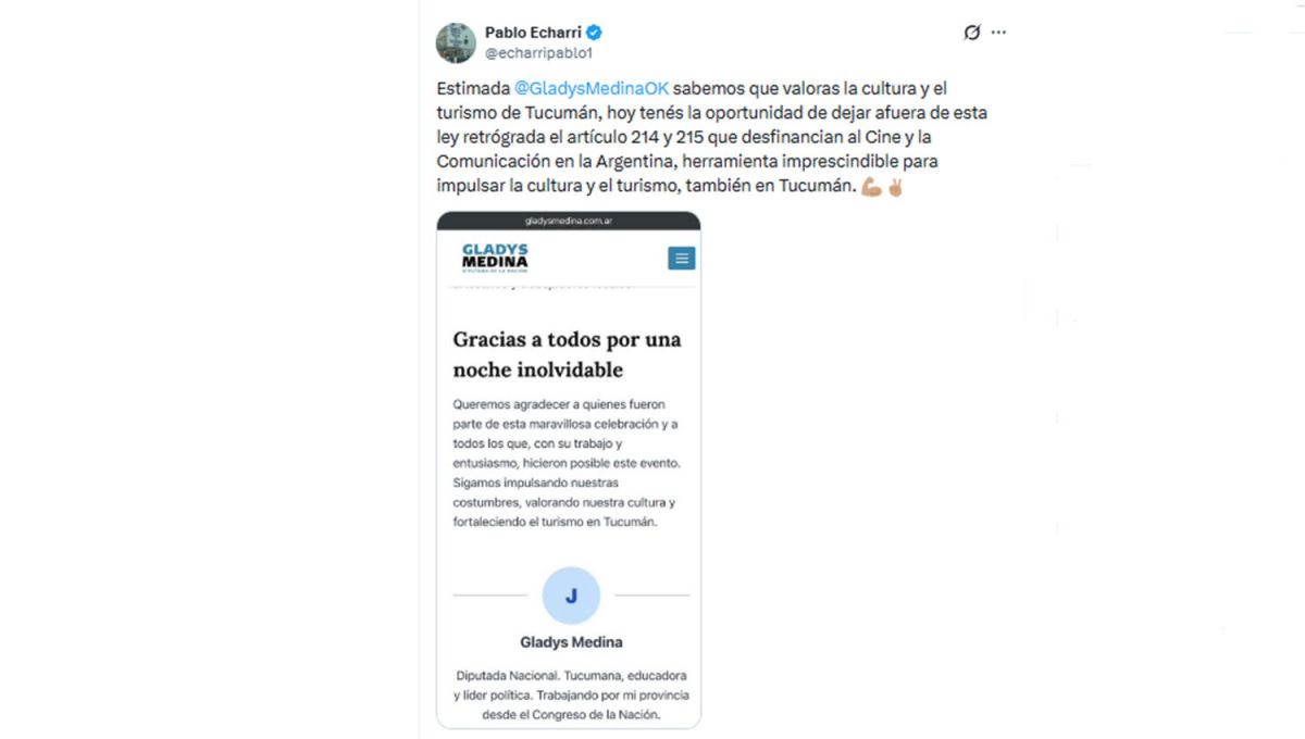 Reforma laboral: qué le pidió Echarri a los tucumanos Noguera y Medina horas antes de la votación