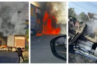 México: impactantes imágenes de los ataques del Cártel Jalisco Nueva Generación tras la muerte del capo narco “El Mencho”