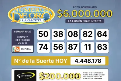 Los Números de Oro de LA GACETA del 23 de febrero de 2026