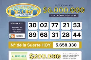 Los Números de Oro de LA GACETA del 24 de febrero de 2026