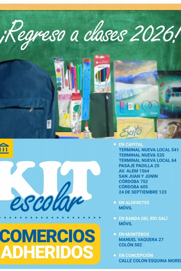 El Gobierno de Tucumán presentó el kit escolar 2026: mantiene el mismo precio por tercer año consecutivo