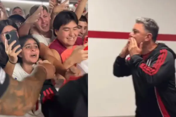 El emotivo gesto de Gallardo con los hinchas de River en la previa de su despedida como DT del club