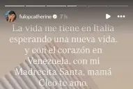 Catherine Fulop se sinceró sobre la salud de su madre mientras acompaña a Oriana Sabatini antes del parto