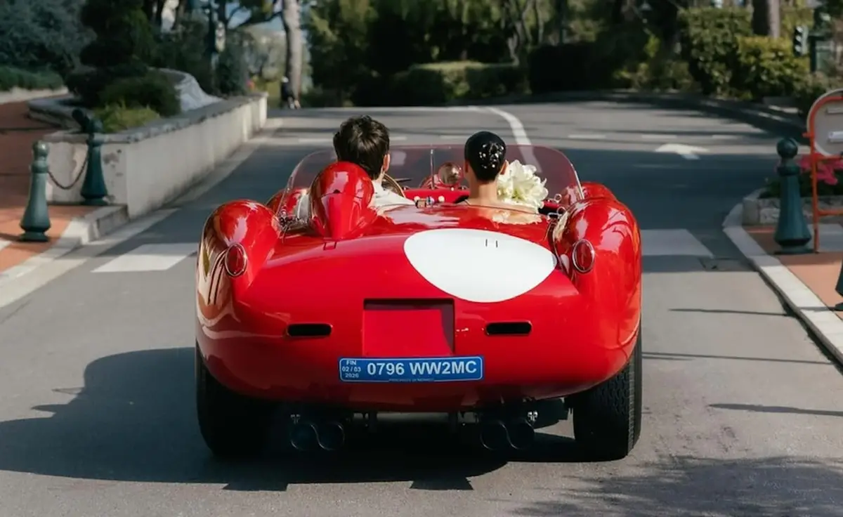 El álbum de fotos y los detalles del casamiento del piloto de F-1 Charles Leclerc y Alexandra Saint Mleux