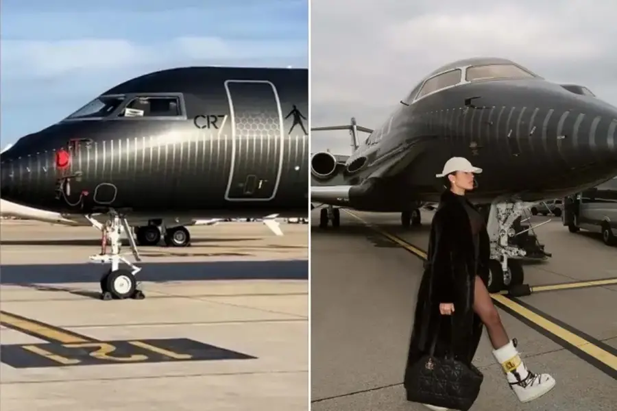 Así es el jet privado de Cristiano Ronaldo y Georgina Rodríguez