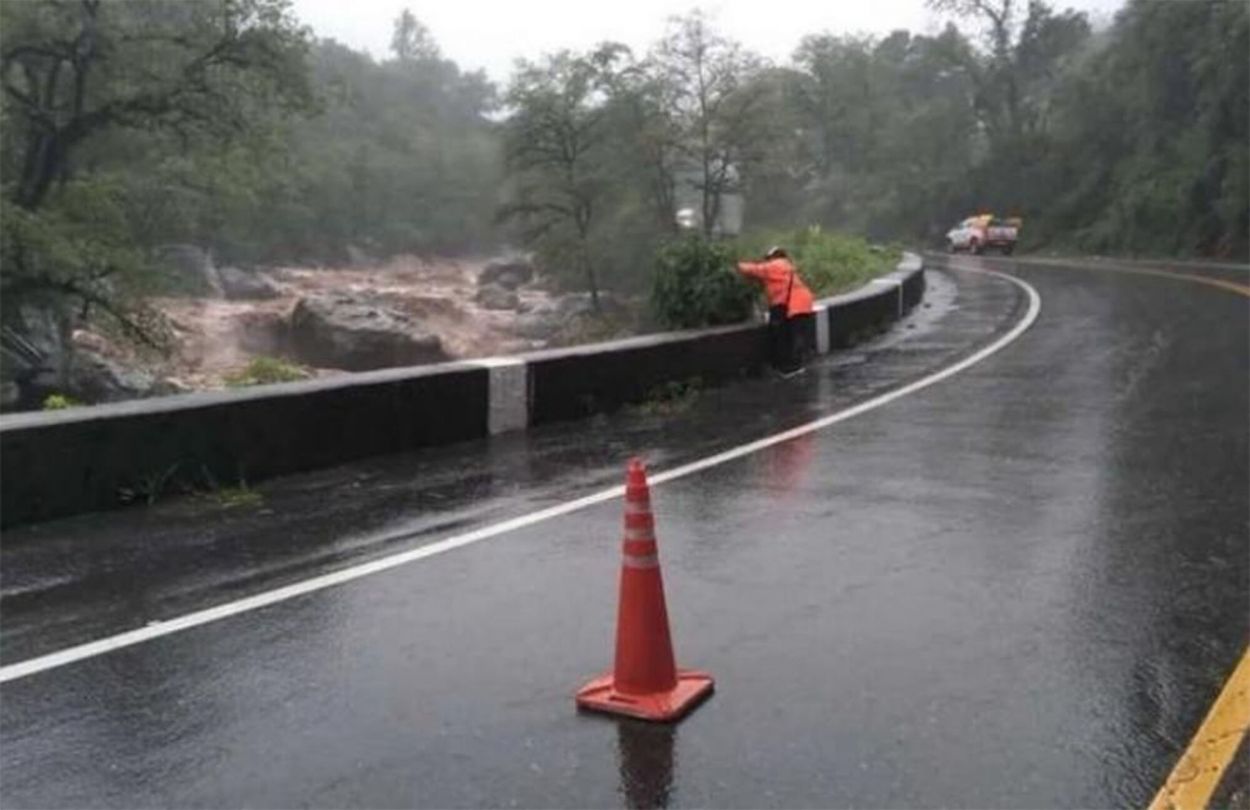 RUTA 307. Durante la jornada hubo cortes totales o parciales.