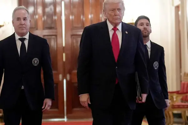 La entrada de Messi con Trump en la Casa Blanca: la escena que marcó la visita de Inter Miami