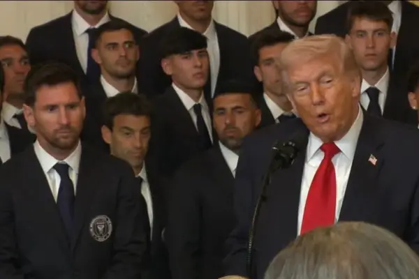 Donald Trump recibió a Messi y al plantel de Inter Miami en la Casa Blanca