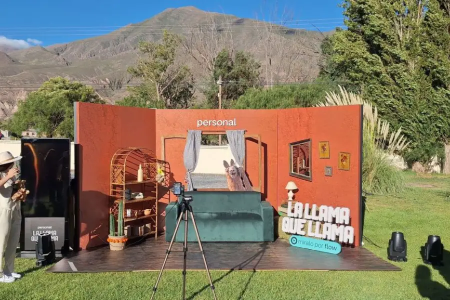 EL RINCÓN INSTAGRAMABLE. El living de las llamas rodeado de montañas que recuperan su universo original.