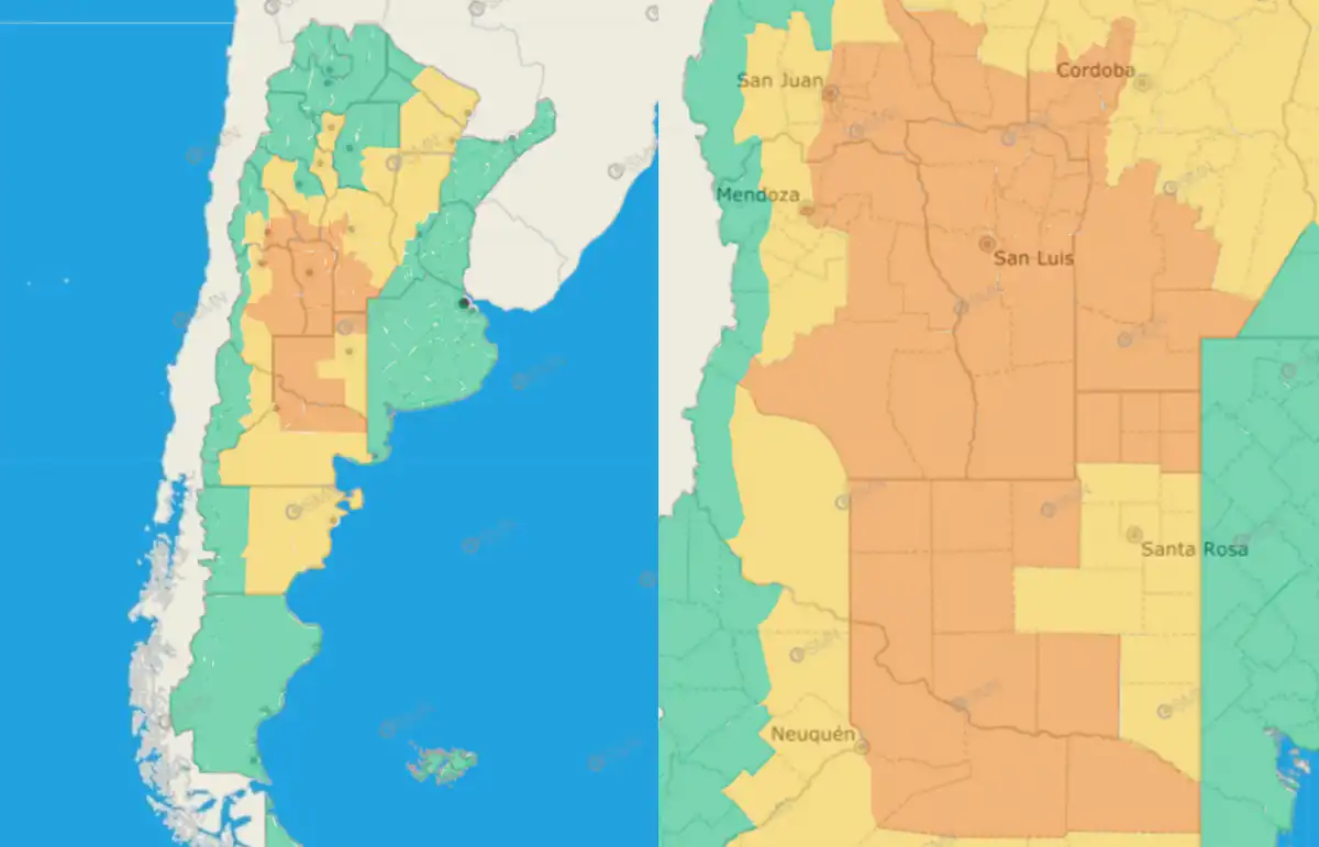 Bajo alerta meteorológica naranja, una peligrosa tormenta cubrirá gran parte del país