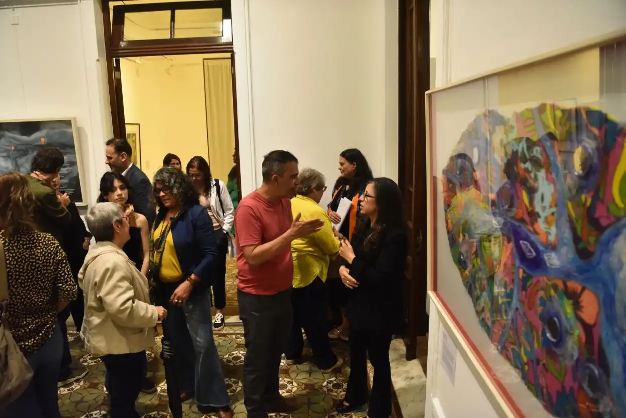 MUCHO PÚBLICO. La exposición permanecerá hasta el 22 de marzo.